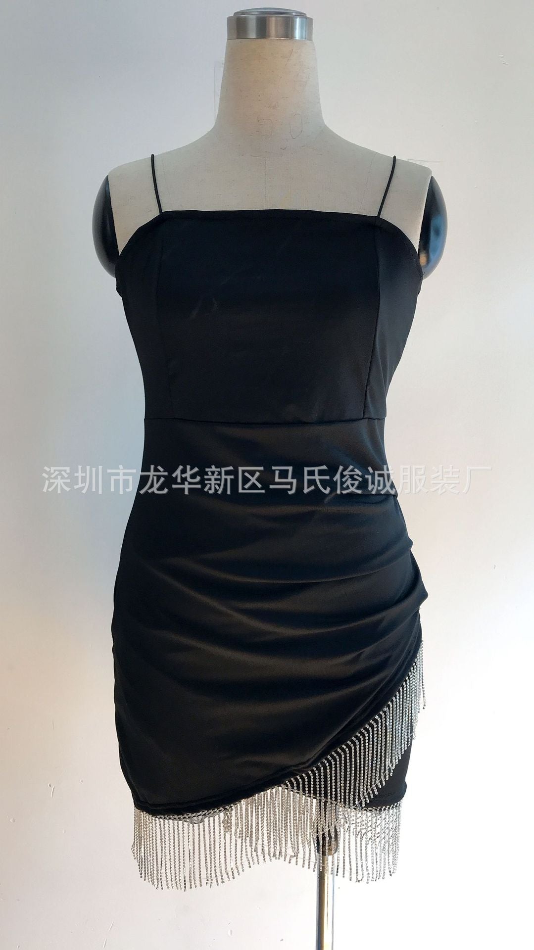 Factory Direct Sales European and American Hip-Hugging Dress Nightclub Tube Top Tassel Hot Diamond Suspender Temperament New Dress for Women Dropshipping