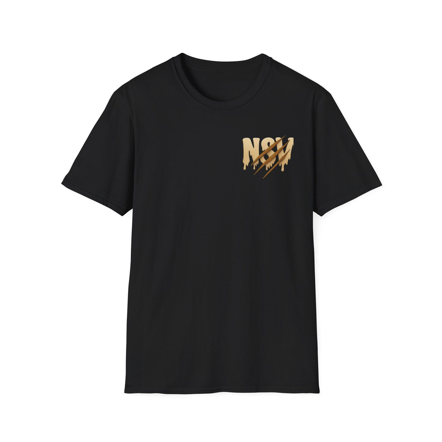 Hustle Bear T‑Shirt — 'HUSTLE' Graphic Tee with Fierce Bear Sipping Coffee