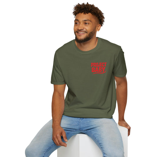 T-Shirt — 'Project Baby' Front & 'Death B4 Dishonor' Snake Tattoo Tee