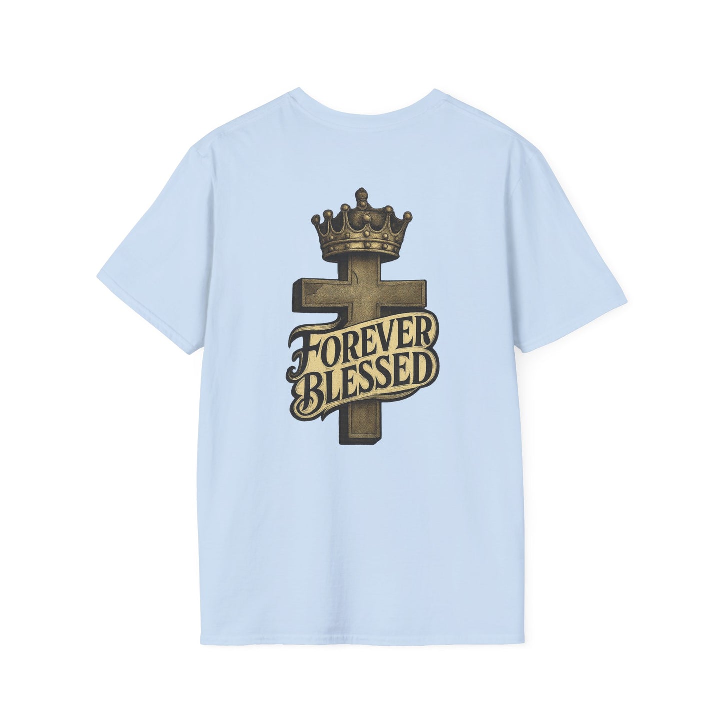 Forever Blessed Cross T-Shirt — Crowned Faith Graphic Tee