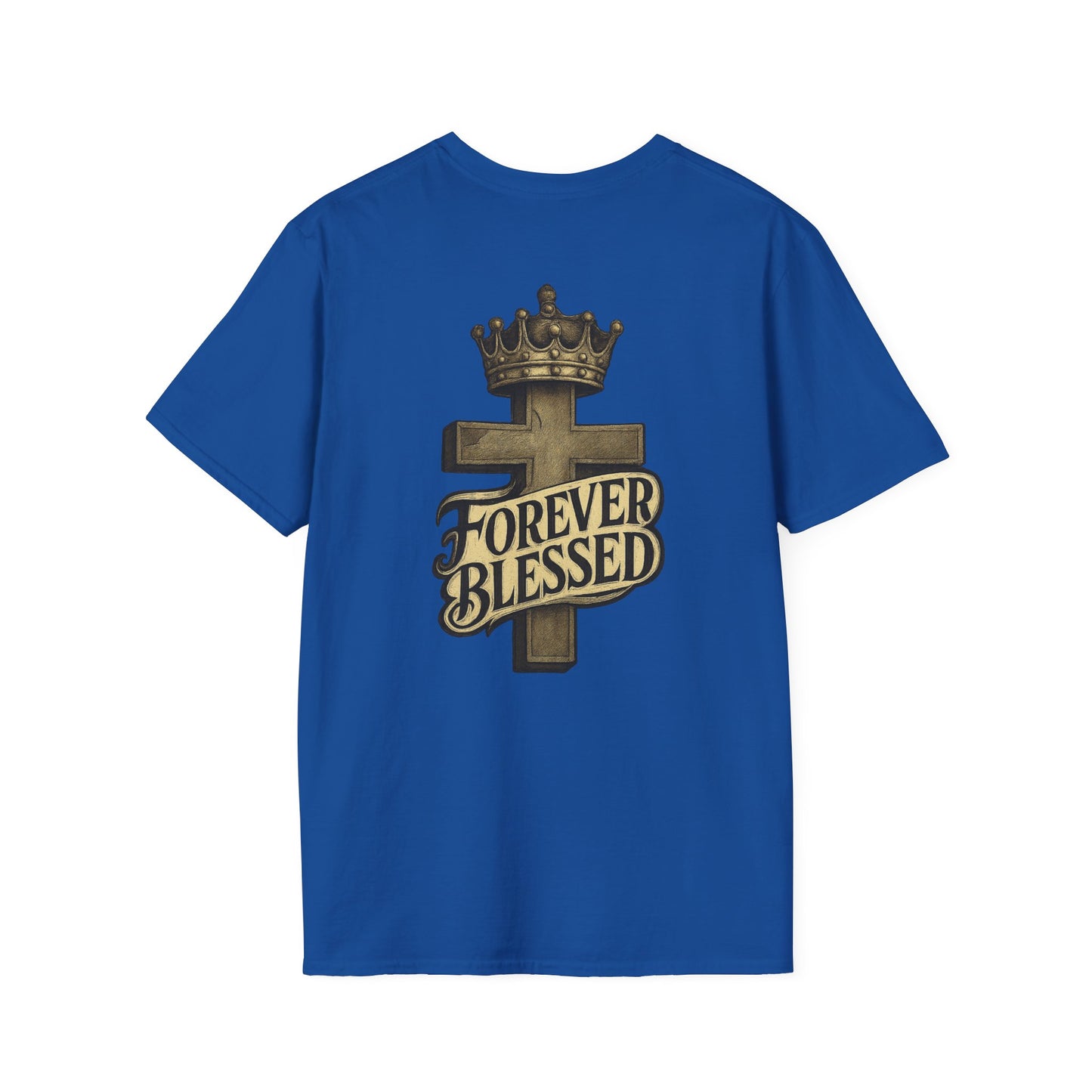 Forever Blessed Cross T-Shirt — Crowned Faith Graphic Tee