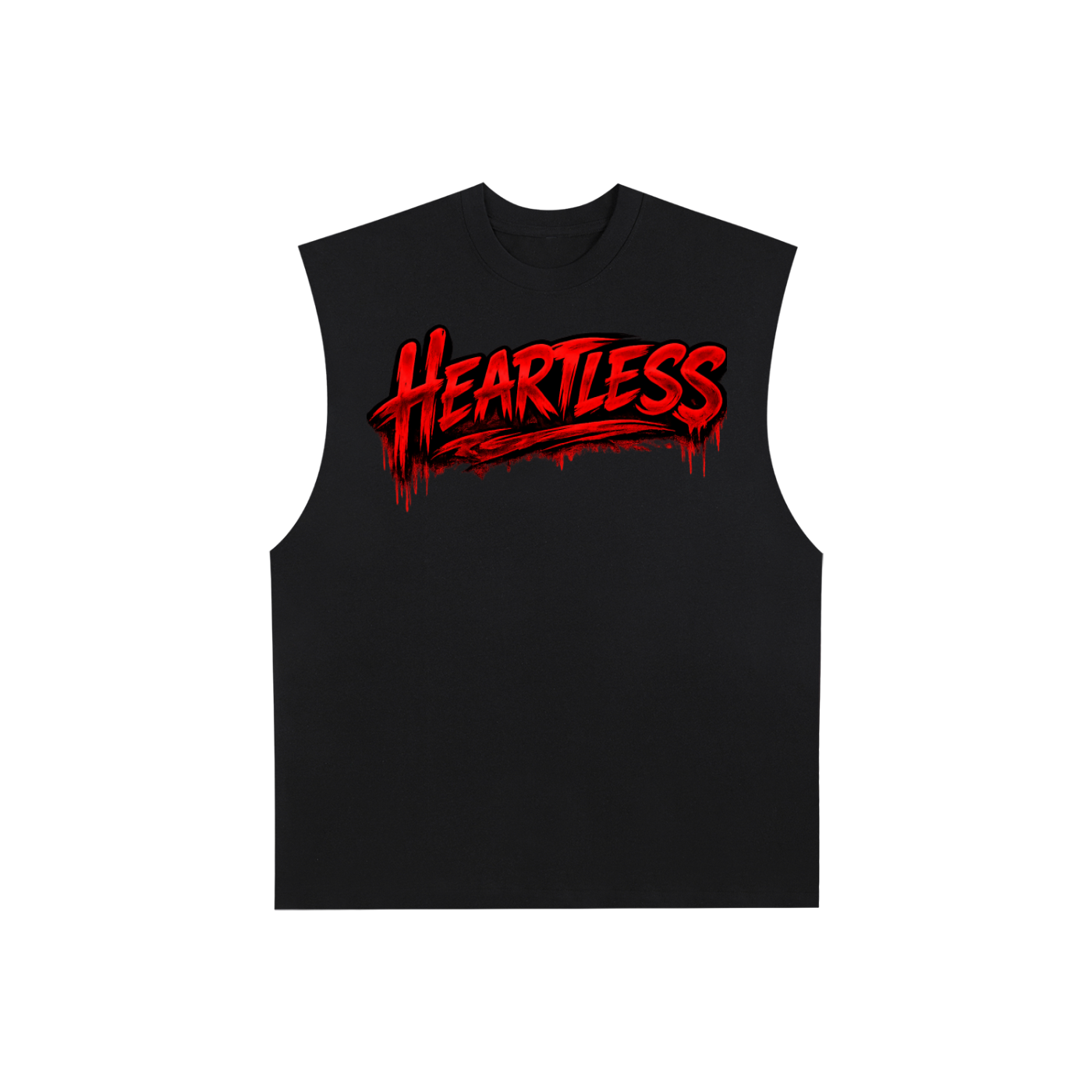 Heartless Raw Edge Cotton Tank Top