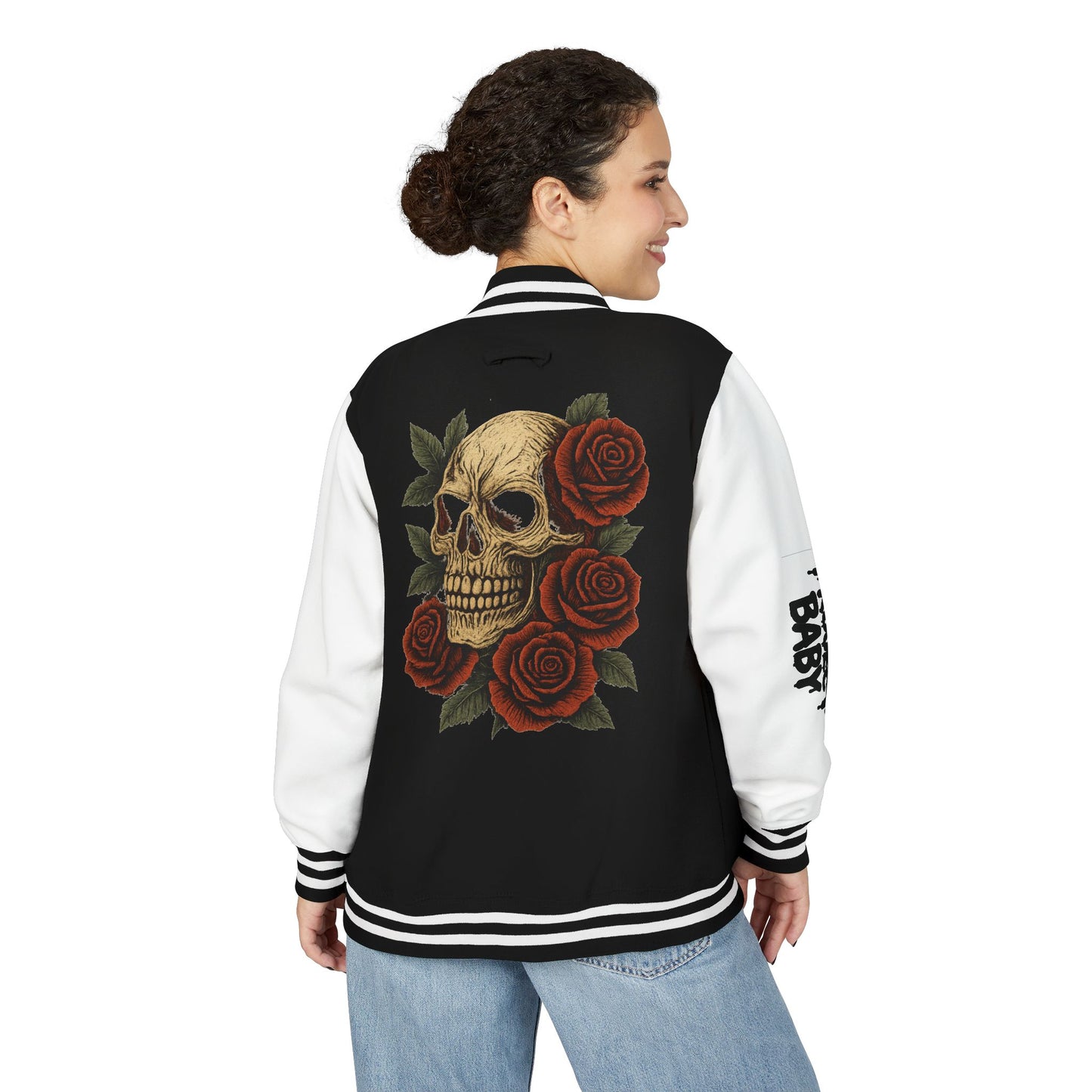 Skull & Roses Letterman Jacket