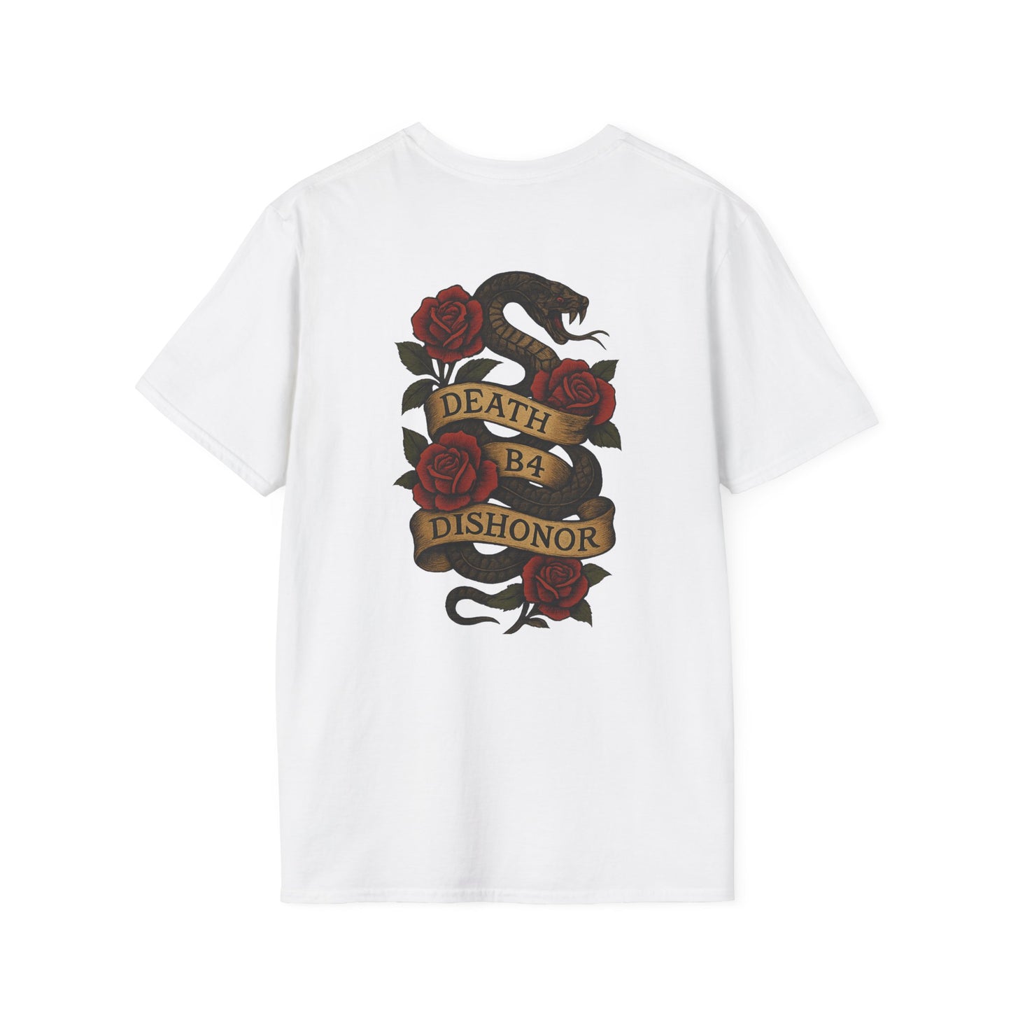 T-Shirt — 'Project Baby' Front & 'Death B4 Dishonor' Snake Tattoo Tee