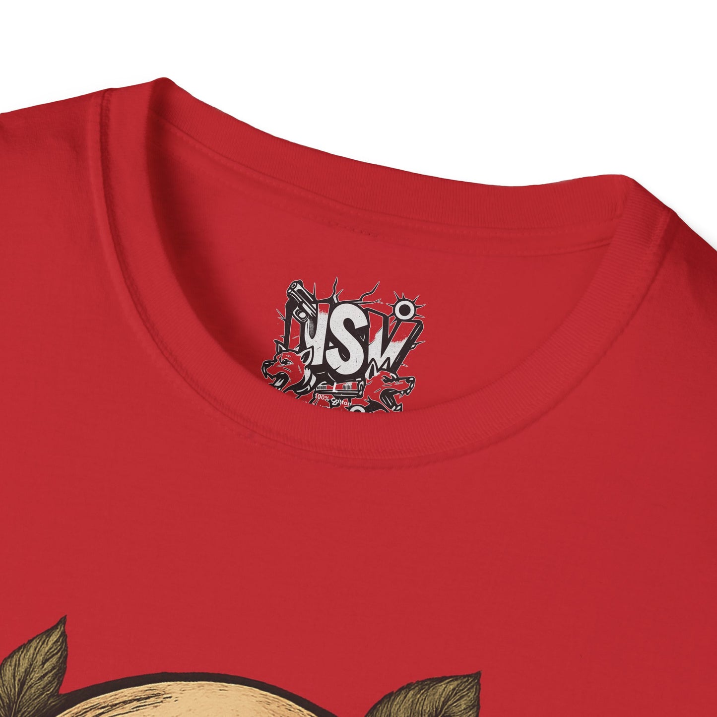 Skull & Roses T-Shirt — Gothic Floral Tee with 'Love, Lust, Loyalty' Back Print