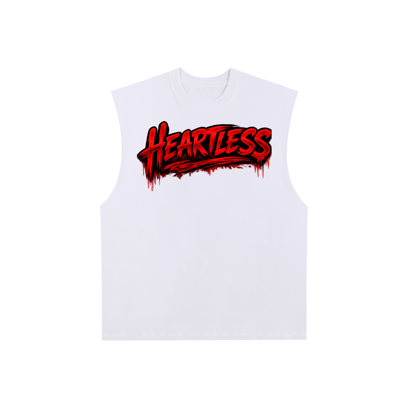 Heartless Raw Edge Cotton Tank Top