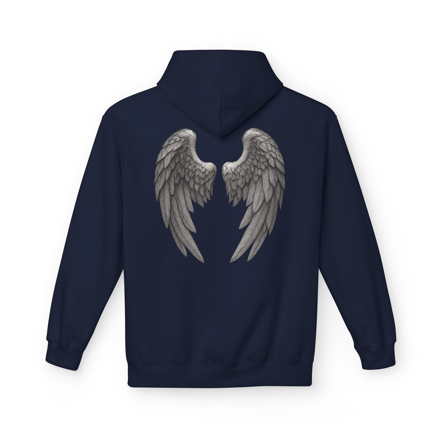 Blessed Hoodie with Angel Wings — Spiritual Christian Pullover, Faith-Inspired Gift