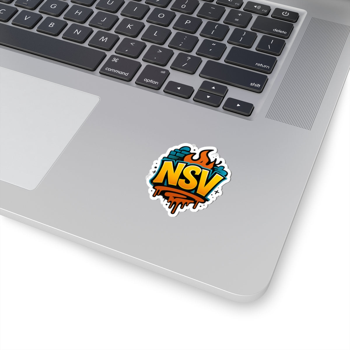 NSV Graffiti Logo Sticker — Bold Urban Vinyl Kiss-Cut
