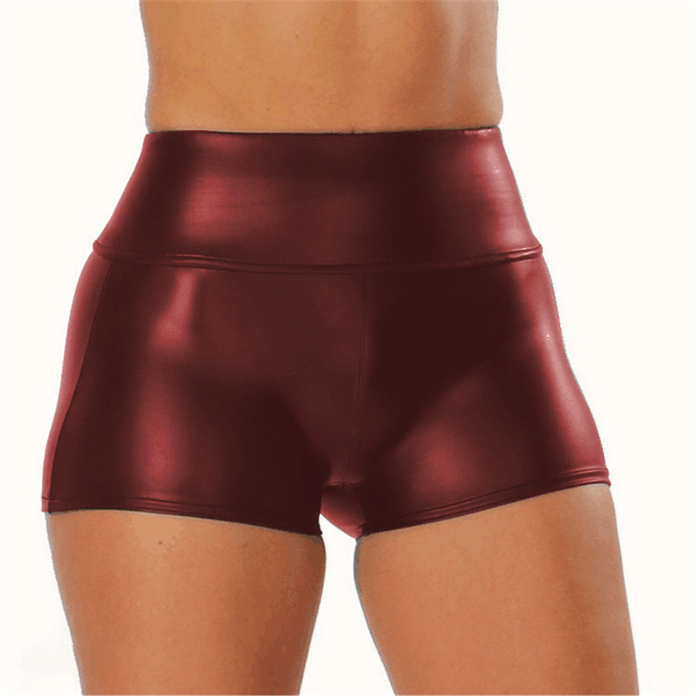 Cross-border explosions leather shorts women PU leather pants women sexy hot pants nightclub shorts DK02