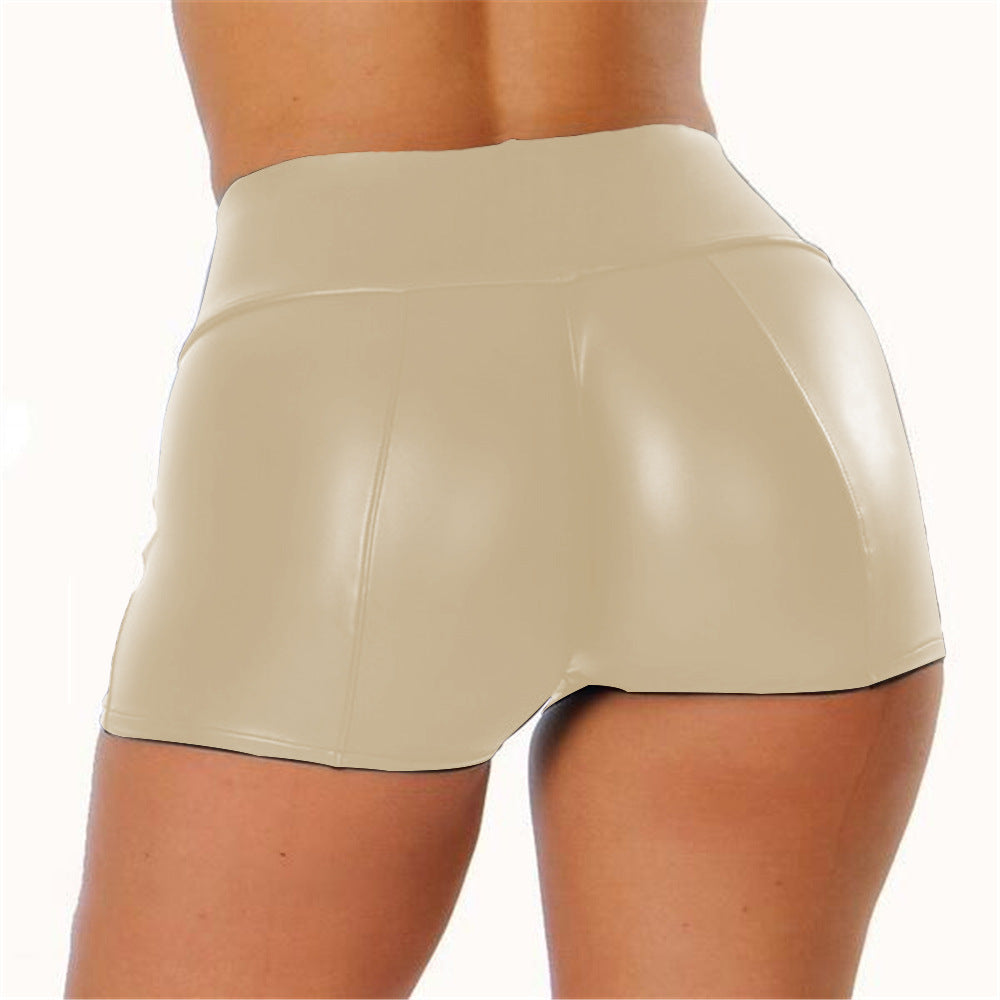 Cross-border explosions leather shorts women PU leather pants women sexy hot pants nightclub shorts DK02