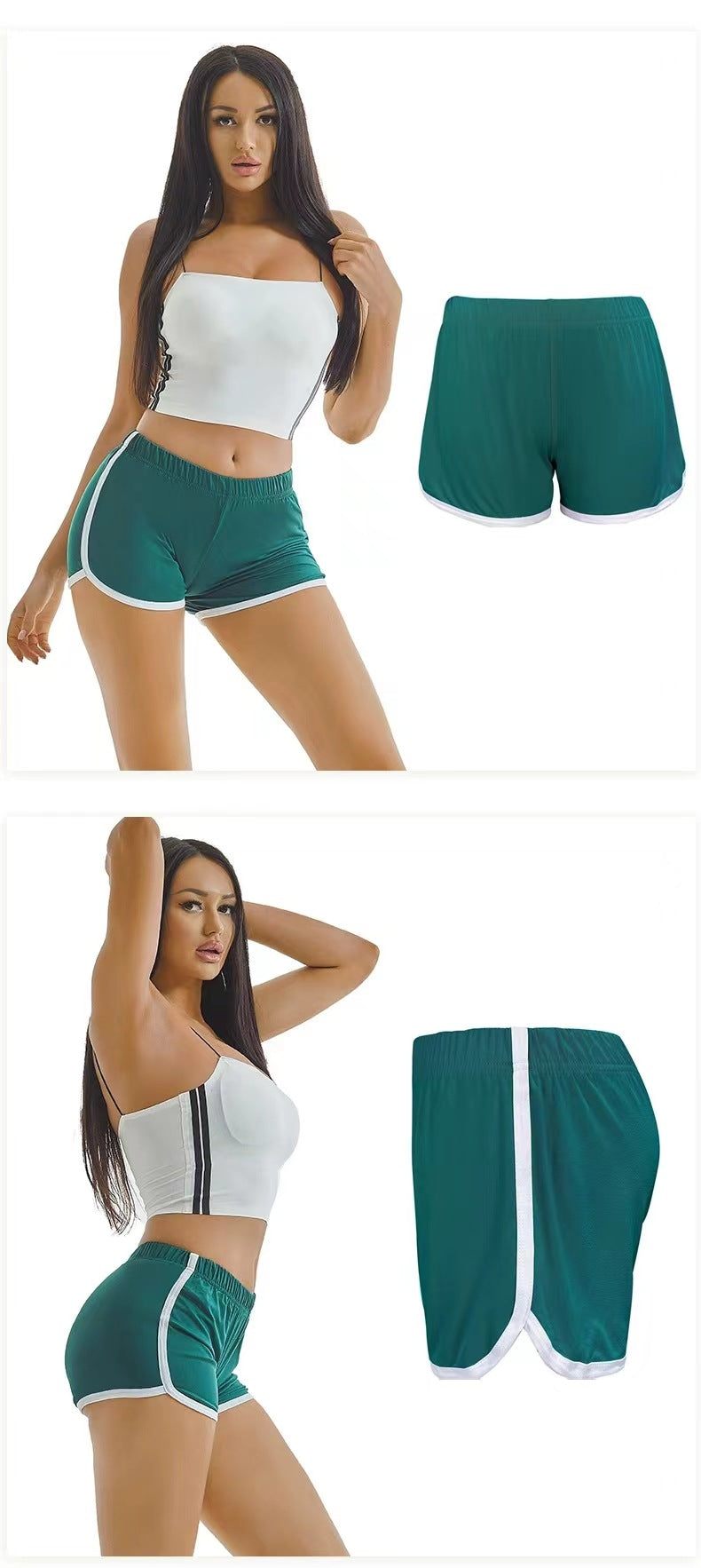 Foreign Trade New Summer Women's Shorts Hot Pants European and American Women's Sexy Sports Shorts Yoga Yoga Pants