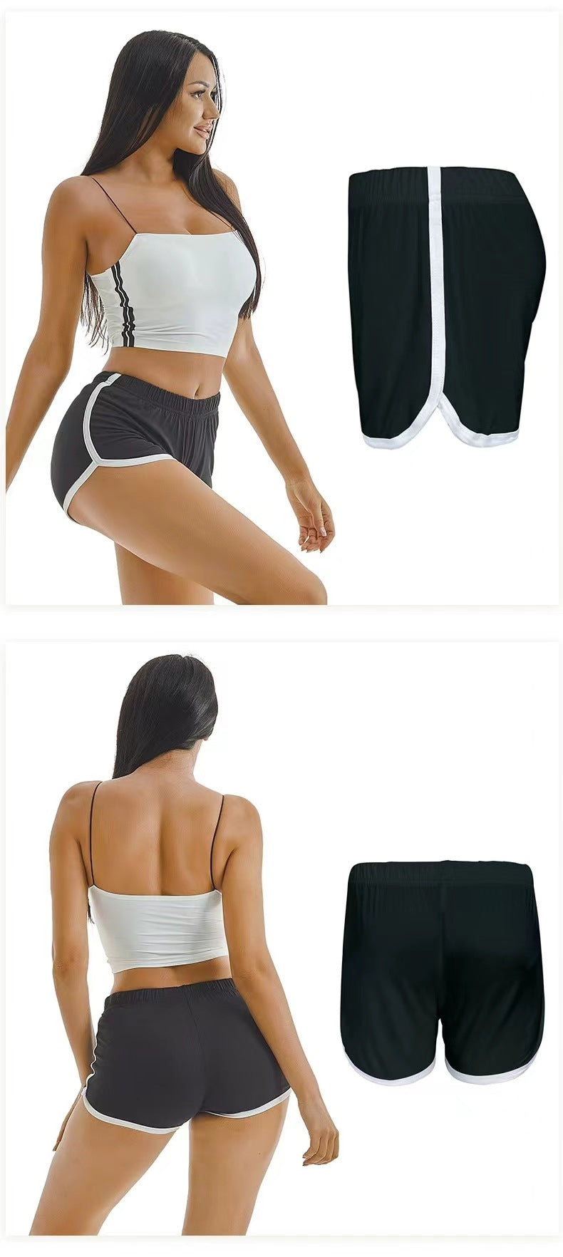 Foreign Trade New Summer Women's Shorts Hot Pants European and American Women's Sexy Sports Shorts Yoga Yoga Pants