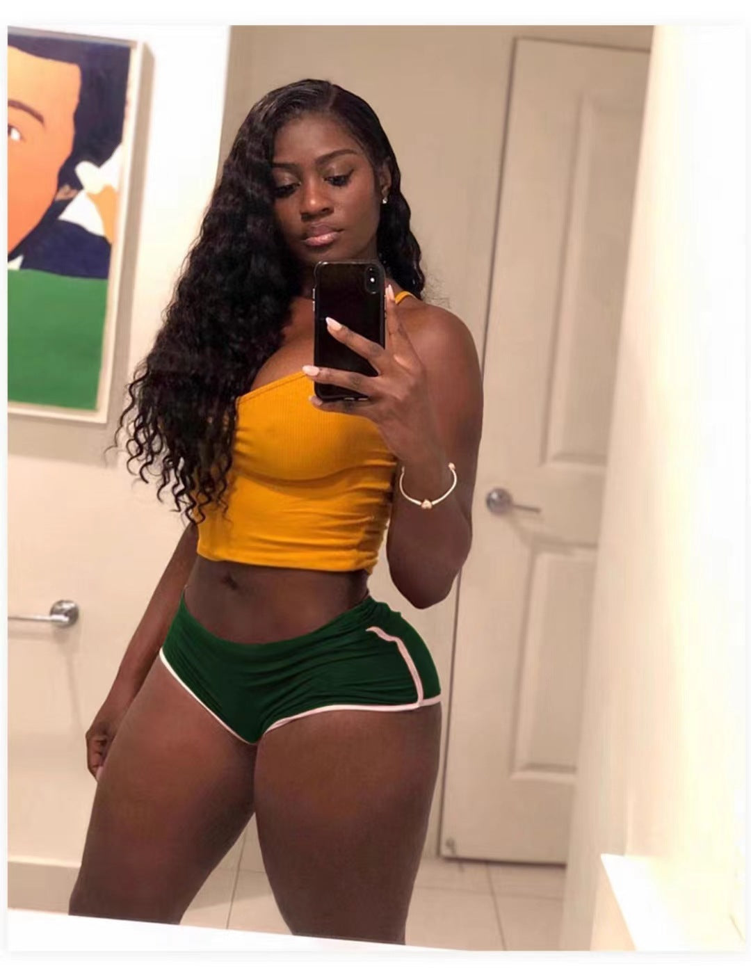 Foreign Trade New Summer Women's Shorts Hot Pants European and American Women's Sexy Sports Shorts Yoga Yoga Pants