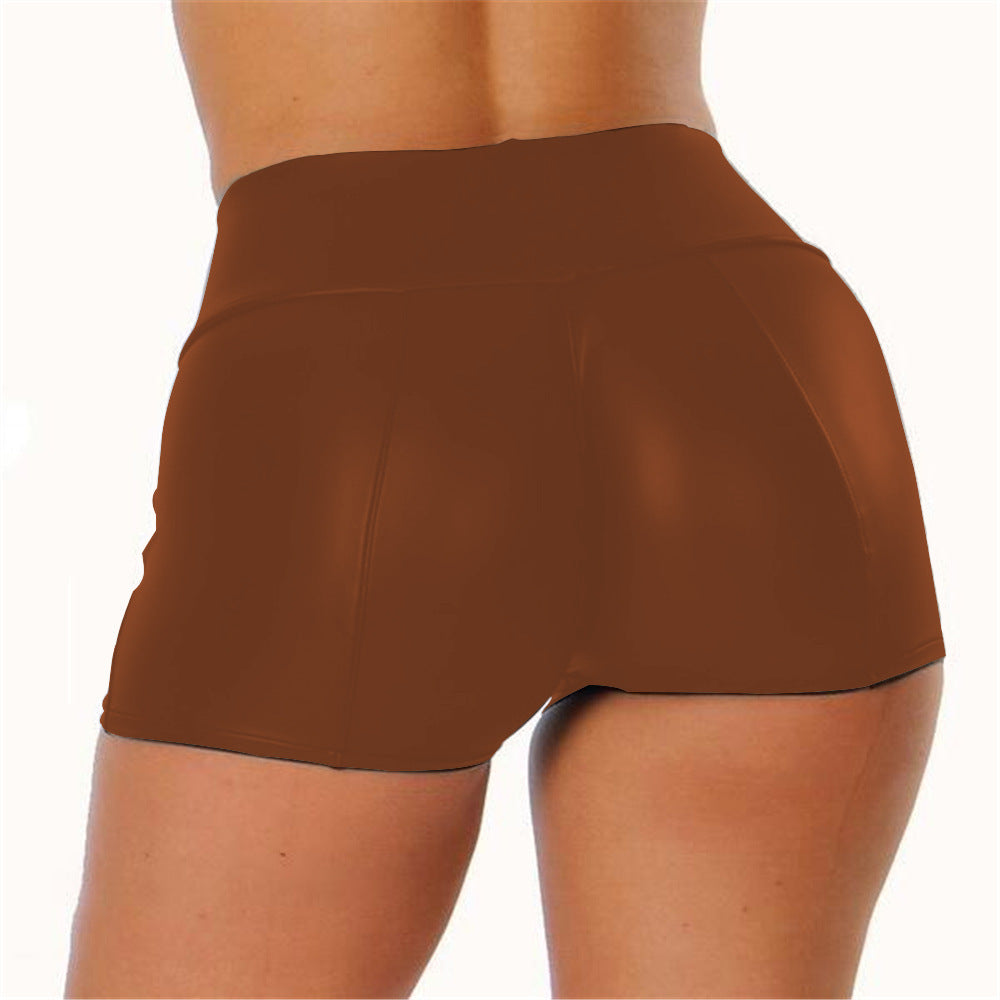 Cross-border explosions leather shorts women PU leather pants women sexy hot pants nightclub shorts DK02