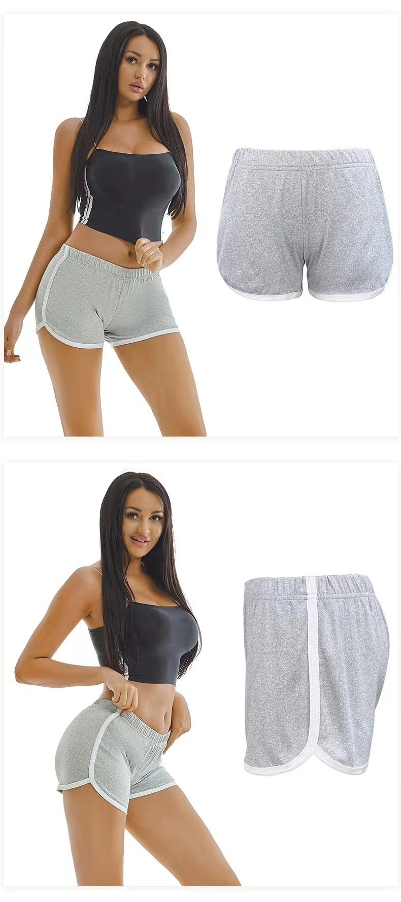 Foreign Trade New Summer Women's Shorts Hot Pants European and American Women's Sexy Sports Shorts Yoga Yoga Pants