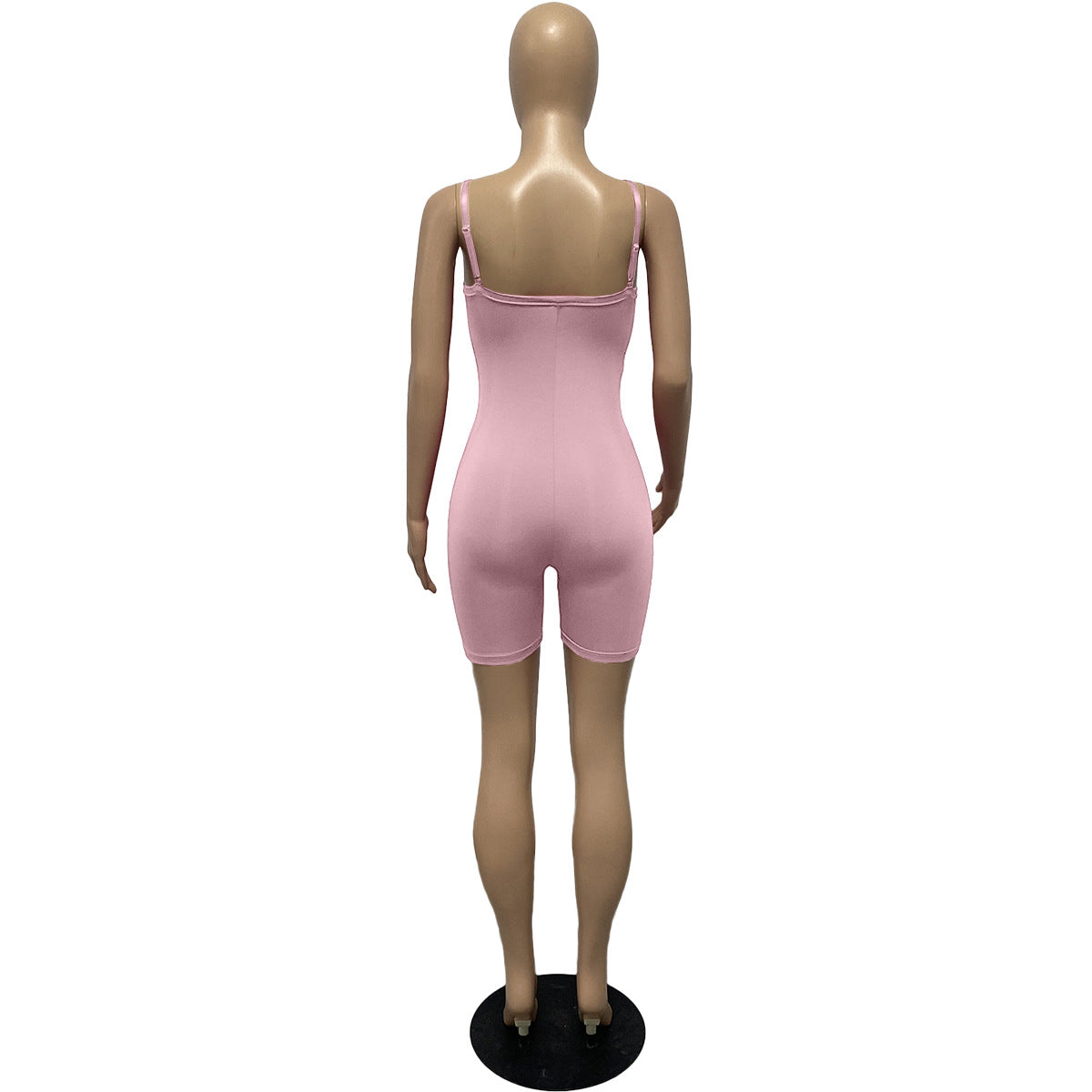 F190 European and American Style 2024 Summer Women's New Sexy Low-Cut Suspenders High-Waist Slim Hip-Hugging One-Piece Shorts for Women