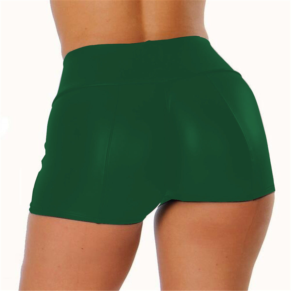 Cross-border explosions leather shorts women PU leather pants women sexy hot pants nightclub shorts DK02