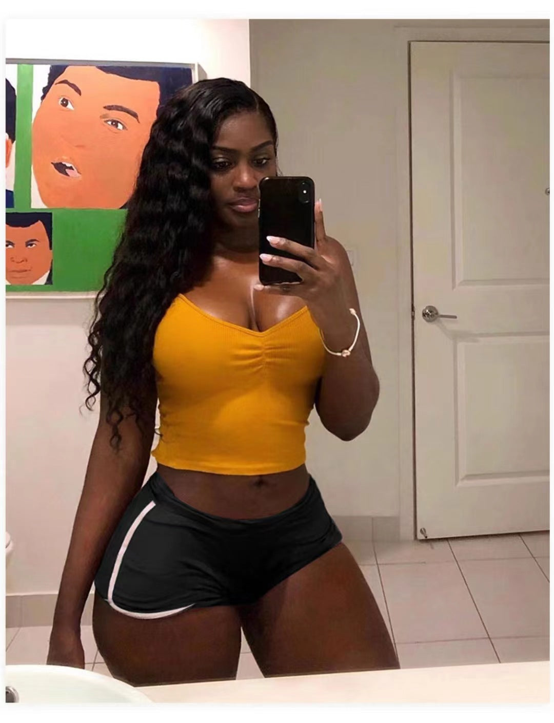 Foreign Trade New Summer Women's Shorts Hot Pants European and American Women's Sexy Sports Shorts Yoga Yoga Pants