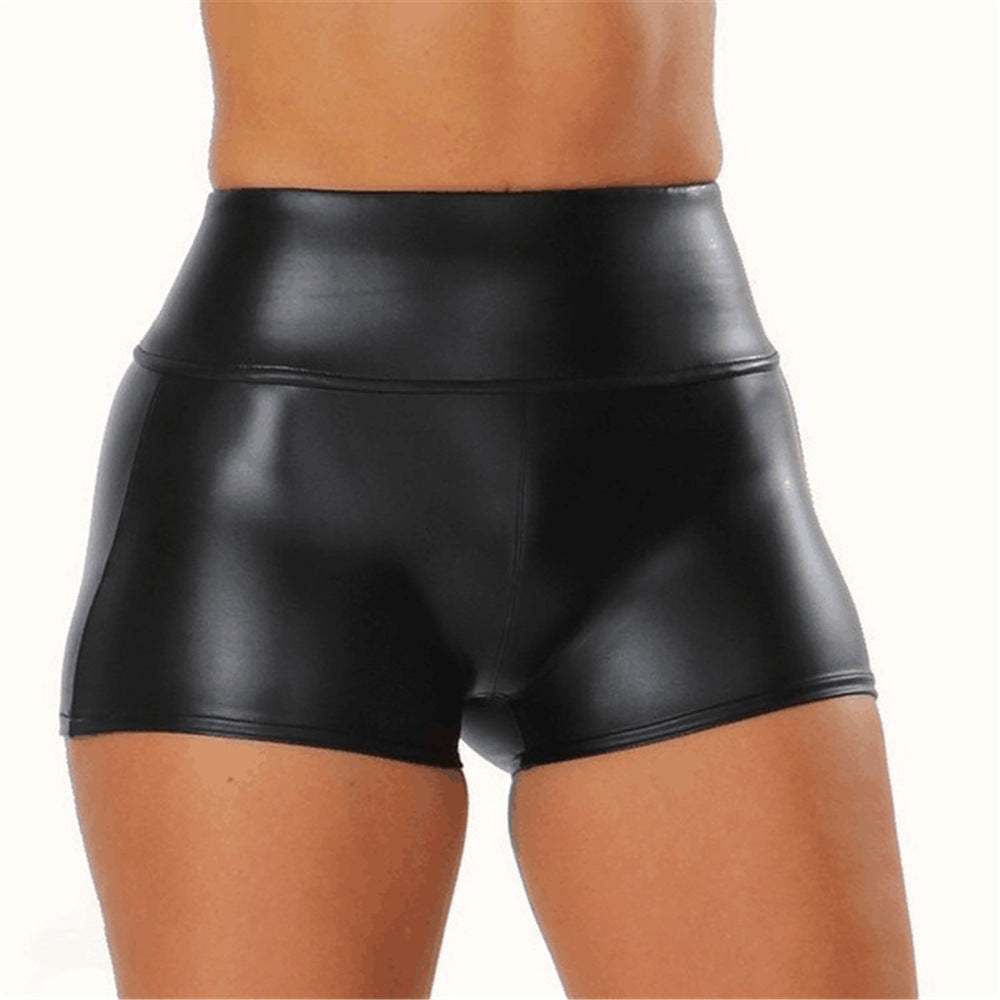Cross-border explosions leather shorts women PU leather pants women sexy hot pants nightclub shorts DK02
