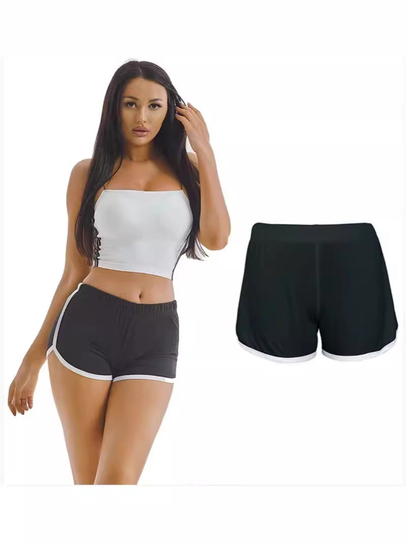 Foreign Trade New Summer Women's Shorts Hot Pants European and American Women's Sexy Sports Shorts Yoga Yoga Pants