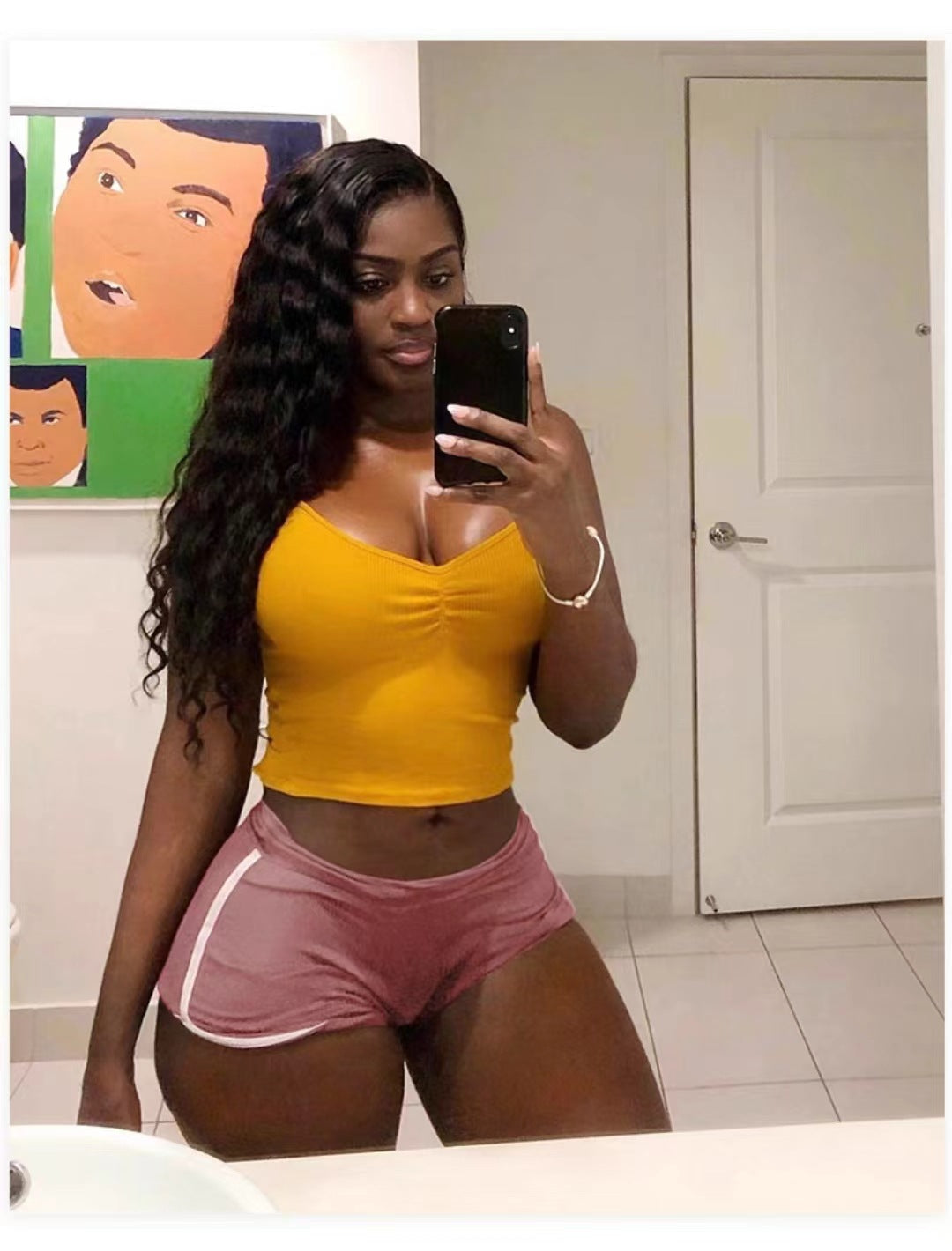 Foreign Trade New Summer Women's Shorts Hot Pants European and American Women's Sexy Sports Shorts Yoga Yoga Pants